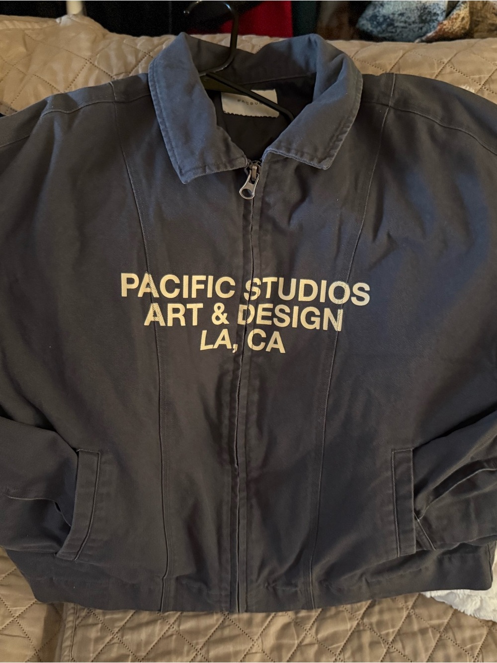 PacSun Grey Zip-Up Graphic Jacket